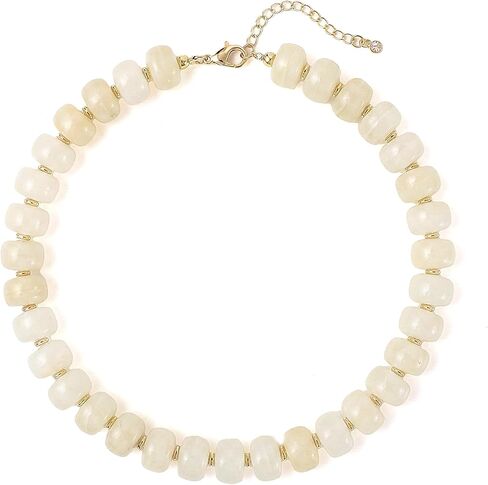 SHERLOVE Chunky Statement Beaded Necklaces for Women Trendy Boho Summer Beach Vacation Resin Large Beaded Choker Necklace Jewelry Gifts in Saudi Arabia