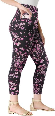 Roaman's Women's Plus Size Side-Pocket Essential Capri Legging in Kuwait