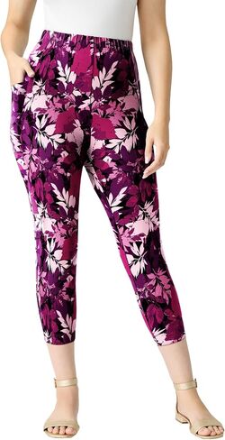 Roaman's Women's Plus Size Side-Pocket Essential Capri Legging in Kuwait