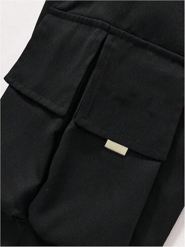 OYOANGLE Men's Cargo Joggers Ombre Drawstring Waist Workout Athletic Jogger Pants with Pocket Black X-Large in Kuwait