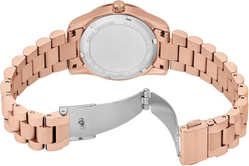 Michael Kors Watch, Women's Lexington Lux Multifunction Rose Gold-Tone Stainless Steel Bracelet Watch in Kuwait