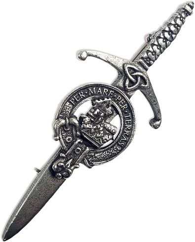Macdonald (of Sleat) Scottish Family Clan Crest Kilt Pin - Made in Scotland in Saudi Arabia