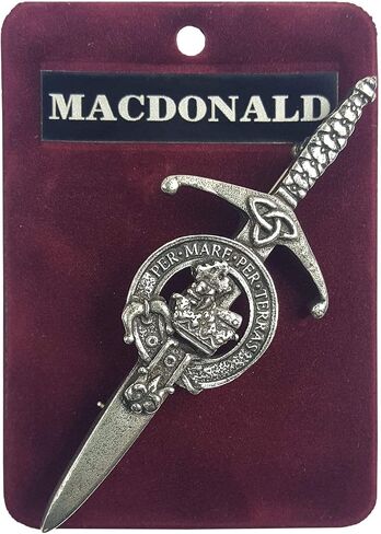 Macdonald (of Sleat) Scottish Family Clan Crest Kilt Pin - Made in Scotland in Saudi Arabia
