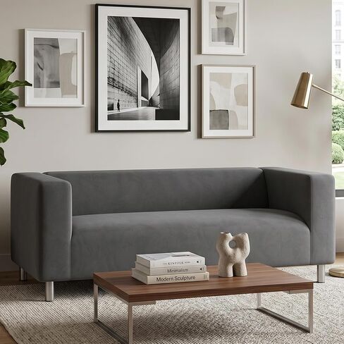Klippan Loveseat Cover Replacement for IKEA Klippan 2 Seater Klippan Loveseat Sofa Cover Replacement, Klippan Slipcover, Klippan Cover Only, Sofa Not Included, White in Saudi Arabia
