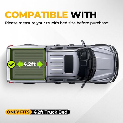 سلالة السيارات الناعمة Tri-Fold Bed Tonneau غطاء متوافق مع 2001-2005 Ford Explorer Sport TRAC 4.2 قدم/50 بوصة قصيرة ، أسود غير لامع فينيل ناعم. in Kuwait