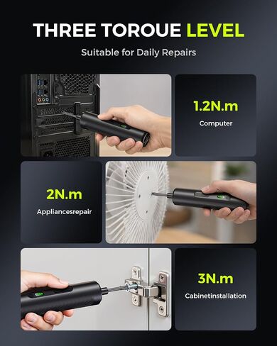 Mini Electric Screwdriver Set, SOONAN 120 in 1 Small Portable Cordless Power Screwdriver Set with 100 Precision Bits & LED Light & 20-bit Tool Set Handy Repair Tool for Phone Watch Camera Laptop in Kuwait