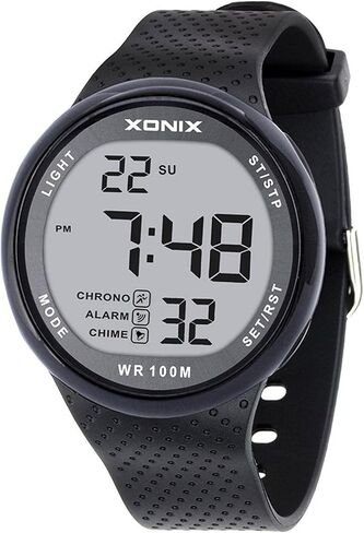 TOMORO Vogue Men's Unisex 100M Waterproof Ultra-Thin Minimalist Sports Watch, Fashion Multifunctional Chronograph Digital Simple Basic Dive Men Women Wrist Watches in Kuwait