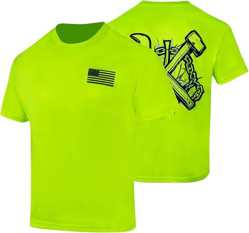 FONIRRA 3 Pack High Visibility Short Long Sleeve Work Shirt, Safety Yellow Orange in Saudi Arabia