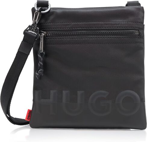 HUGO, Shade Logo Mini Crossbody Bag, black gloss, PCE. in Kuwait