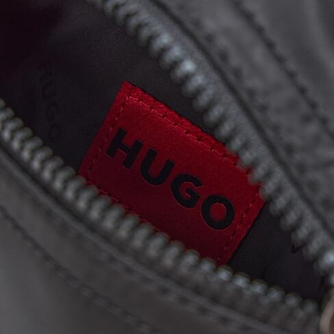 HUGO, Shade Logo Mini Crossbody Bag, black gloss, PCE. in Kuwait