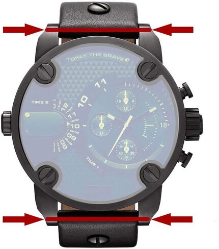 Dz7257 Watch Screw Tube for Diesel Men's Little Daddy Watch Band Connect Link Rod (Black) in Saudi Arabia
