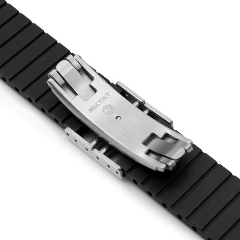 MiLTAT Quick Release FKM27 Black FKM Rubber Watch Strap in Kuwait