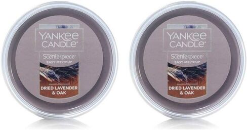 Yankee Candle 2 Dried Lavender & Oak Scenterpiece Easy Meltcup Wax Melt Cup (NET WT 2.2 OZ | 61g Each) in Kuwait