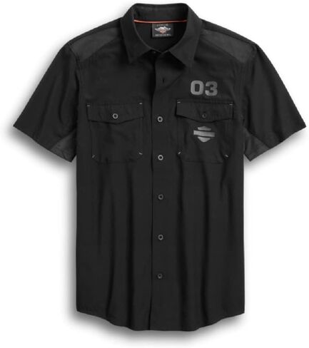 Harley-Davidson Men's Performance Ripstop & Mesh Shirt - 96370-20VM in Kuwait
