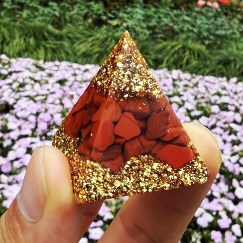 Zenkeeper 7 Pcs Natural Orgone Crystal Pyramids, 1.2 Inch Small Mini Orgonite Pyramid Porstive Energy Generator Healing Meditation Reiki Tool, Home Decor Spiritual Gifts (1.2inch 7 Color Set) in Saudi Arabia