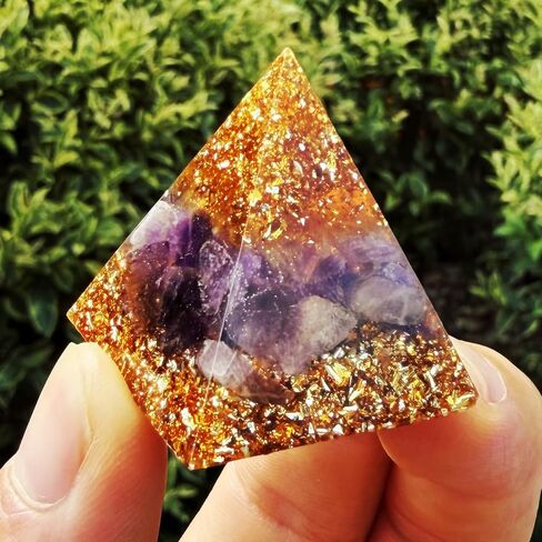 Zenkeeper 7 Pcs Natural Orgone Crystal Pyramids, 1.2 Inch Small Mini Orgonite Pyramid Porstive Energy Generator Healing Meditation Reiki Tool, Home Decor Spiritual Gifts (1.2inch 7 Color Set) in Saudi Arabia