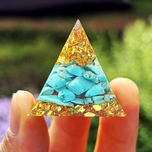 Zenkeeper 7 Pcs Natural Orgone Crystal Pyramids, 1.2 Inch Small Mini Orgonite Pyramid Porstive Energy Generator Healing Meditation Reiki Tool, Home Decor Spiritual Gifts (1.2inch 7 Color Set) in Saudi Arabia