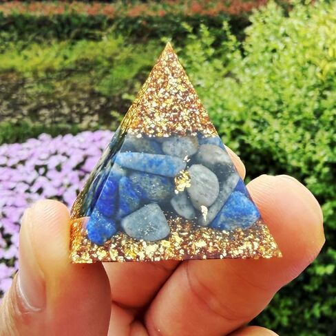 Zenkeeper 7 Pcs Natural Orgone Crystal Pyramids, 1.2 Inch Small Mini Orgonite Pyramid Porstive Energy Generator Healing Meditation Reiki Tool, Home Decor Spiritual Gifts (1.2inch 7 Color Set) in Saudi Arabia