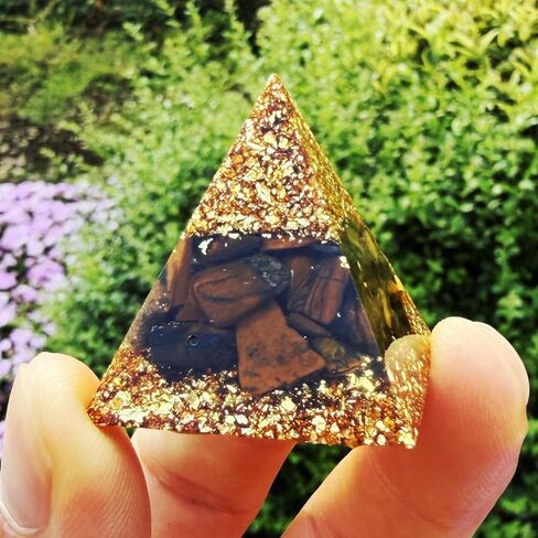 Zenkeeper 7 Pcs Natural Orgone Crystal Pyramids, 1.2 Inch Small Mini Orgonite Pyramid Porstive Energy Generator Healing Meditation Reiki Tool, Home Decor Spiritual Gifts (1.2inch 7 Color Set) in Saudi Arabia