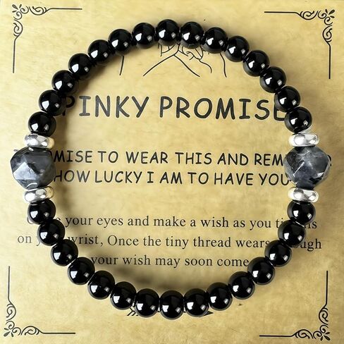 Popular Men's Simple Black Obsidian Bead Bracelet, Natural Stone Healing for Protection Energy Cleansing Jewelry in Kuwait