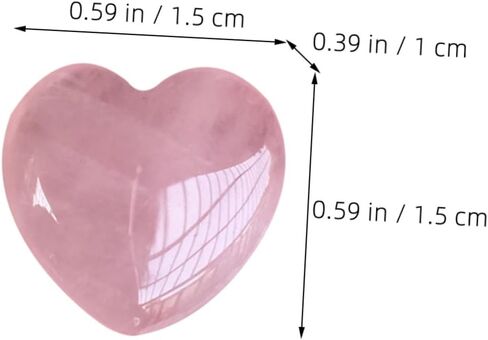 Rose Quartz Heart Palm Stone Crystal Healing Gemstone for Home Decor Meditation and Energy Balancing in Kuwait
