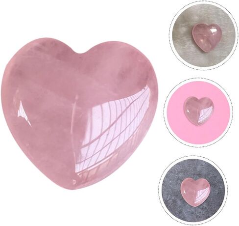 Rose Quartz Heart Palm Stone Crystal Healing Gemstone for Home Decor Meditation and Energy Balancing in Kuwait