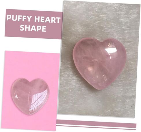 Rose Quartz Heart Palm Stone Crystal Healing Gemstone for Home Decor Meditation and Energy Balancing in Kuwait