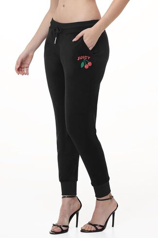 Juicy Couture Women's Rib Waist Cherry Jogger in Kuwait