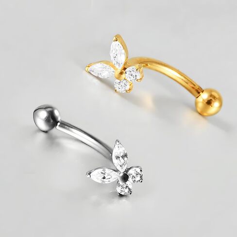 Rook Piercing Jewelry 16G - ASTM F136 Titanium Rook Earrings, Eyebrow Ring,Curved Barbell Body Jewelry in Kuwait