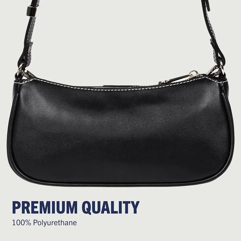 True Religion Shoulder Bag, Horseshoe Chain Purse with Crystal Patch, Logo Charms, Adjustable Strap and Gold Hardware, Black in Kuwait