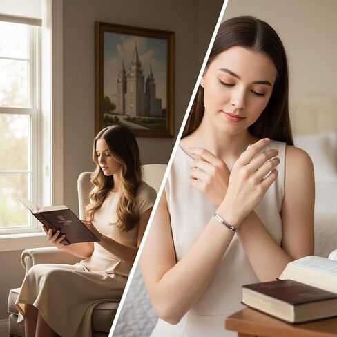سوار LDS "انظر إلى المسيح" - لا تشك ولا تخف | D&C 6:36 الكفة المنقوشة بالكتاب المقدس - الفولاذ المقاوم للصدأ ذهبي/ذهبي وردي/فضي - مجوهرات إيمانية قابلة للتعديل للنساء هدية مسيحية تبشيرية in Kuwait