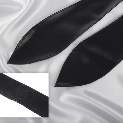 Wide Belt Stretchy Black Corset Belt for Women, Leather Wrap Obi Belts Vintage Fashion Elastic Wide Waist Belts for Dress in Saudi Arabia