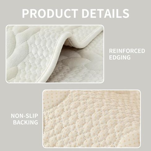 Couch Covers for Sofa, Velvet Sofa Cover Washable for Dogs, Funny Fuzzy Couch Cover, Non Slip Sofa Slipcovers Furniture Protector Couchs for Pets, Kids(1PC,Beige White,36"×83") in Saudi Arabia