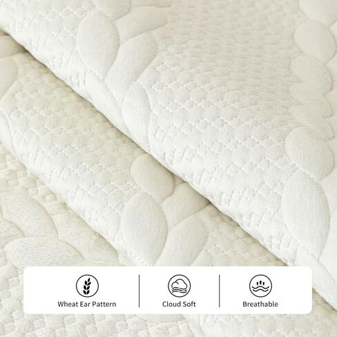 Couch Covers for Sofa, Velvet Sofa Cover Washable for Dogs, Funny Fuzzy Couch Cover, Non Slip Sofa Slipcovers Furniture Protector Couchs for Pets, Kids(1PC,Beige White,36"×83") in Saudi Arabia