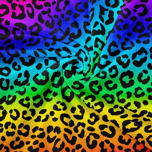 Erosebridal Rainbow Leopard Print Couch Cover Colorful Animal Print Sofa Cover for Men Women Teens Gradient Cheetah Texture Couch Protector Ombre Aesthetic Art Sofa Slipcover,71" X 91" in Kuwait