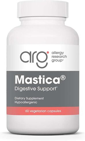 Allergy Research Group ARG Mastica Digestive Support - Supports Digestive Comfort - Delivers 1000 mg Chios Mastic Gum Resin per Serving - Vegetarian & Hypoallergenic - 30 Servings - 60 Capsules in Saudi Arabia