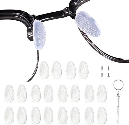 Screw-in Eyeglass Nose Pads, Silicone Airbag NosePads, Anti-Slip Nose Pieces for Eyeglasses Sunglasses in Saudi Arabia