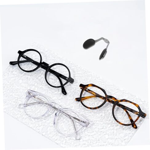 SHERCHPRY U-Shaped Nose Bridge Pads Replacement for Sunglasses with Screw-in Soft Silicone Non-Slip Nose Pads Eyeglass Repair Kit 2 Sets in Kuwait