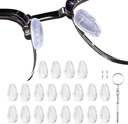 Screw-in Eyeglass Nose Pads, Silicone Airbag NosePads, Anti-Slip Nose Pieces for Eyeglasses Sunglasses in Saudi Arabia