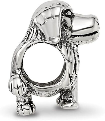 The Black Bow Sterling Silver Golden Retriever Bead Charm in Saudi Arabia