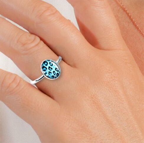 925 Sterling Silver 8x10 mm Oval Bezel Cup Ring Blank – Rhodium Plated Minimalist Ring Base for Breast Milk Jewelry, Keepsakes, Resin Art and Custom Cabochon Creations for Women in Saudi Arabia