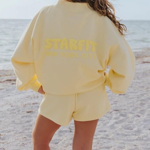 Aopwsrlyi Women Teen Girls Cute Sweat Shorts Casual Loose Fit Elastic Drawstring Waist Lounge Micro Shorts with Pockets in Kuwait