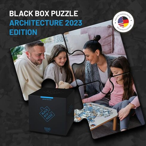 ألعاب Misu Black Box Puzzle بدون قالب ، ألغاز بانوراما للبالغين 1000 قطعة ، بارد بارد للألواح. in Kuwait