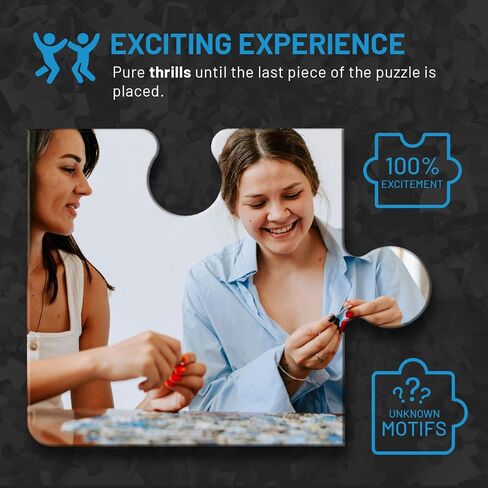 ألعاب Misu Black Box Puzzle بدون قالب ، ألغاز بانوراما للبالغين 1000 قطعة ، بارد بارد للألواح. in Kuwait
