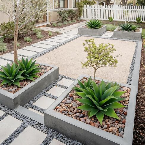 Zythrem 14 Inch Agave Plant Artificial Outdoor - 2 PCS UV Resistant Outdoor Faux Plants Large Fake Plant Realistic Fake Aloe Plant for Front Porch Planter Indoor Home Decor Garden (Green) in Saudi Arabia