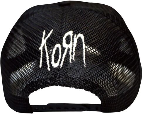 Rock Off officially licensed products Men's Korn Sonic Silver Logo Trucker Cap Black in Kuwait