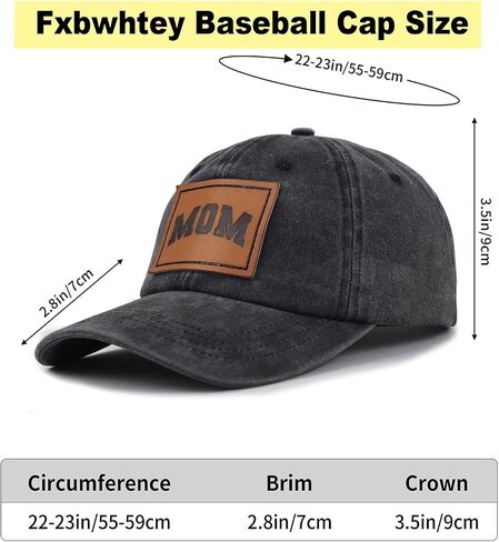 Dad and Mom Hats for Men Women, Leather Adjustable Cotton Fathers Mothers Day Birthday Baseball Caps in Saudi Arabia