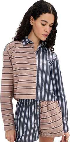 LE BOP Women's Collins Button Down Shirt in Kuwait
