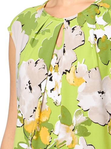 Kasper Women's Printed Ity Extended Shoulder Keyhole Ca in Kuwait