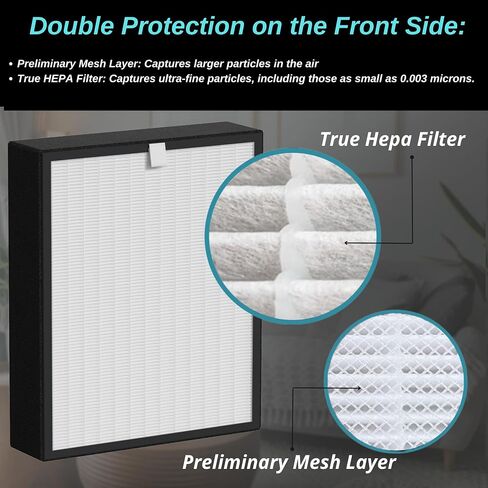 6 Pack - True HEPA Filter R - Replacement for Honeywell - HPA300/200/100 Series and HPA5000 Series Honeywell Air Purifiers in Saudi Arabia